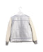 A Silver Lightweight Jackets from Simonetta in size 6T for girl. (Back View)