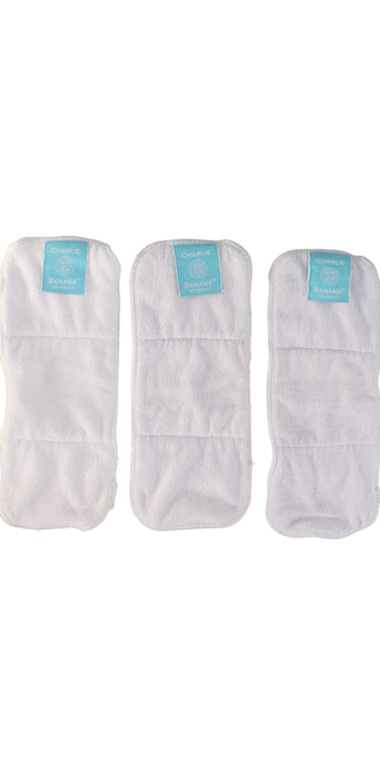 A White Cloth Diapers from Charlie Banana in size O/S for neutral. (Front View)