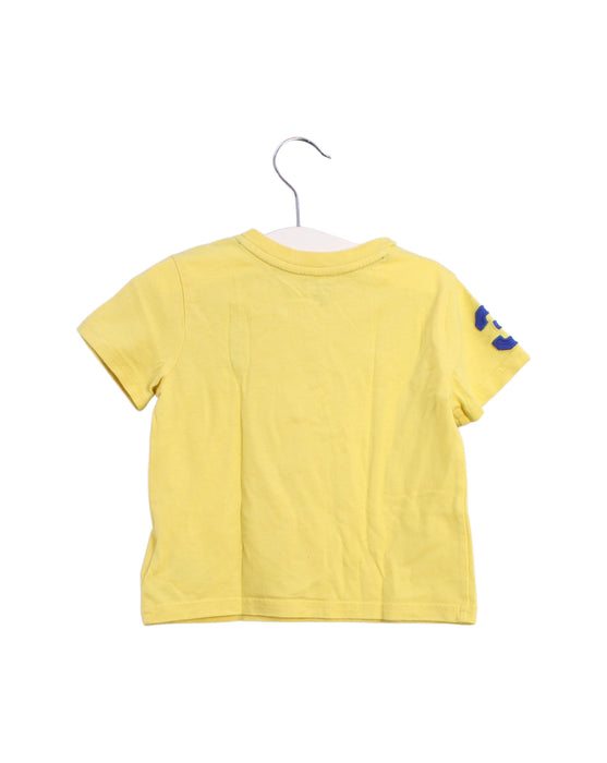 A Yellow Short Sleeve T Shirts from Ralph Lauren in size 6-12M for neutral. (Back View)
