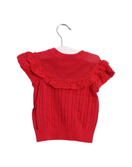 A Red Short Sleeve Tops from Nicholas & Bears in size 12-18M for girl. (Back View)