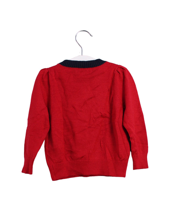 A Red Cardigans from Nicholas & Bears in size 6-12M for girl. (Back View)