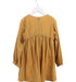 A Yellow Long Sleeve Dresses from Iluff in size 11Y for girl. (Back View)