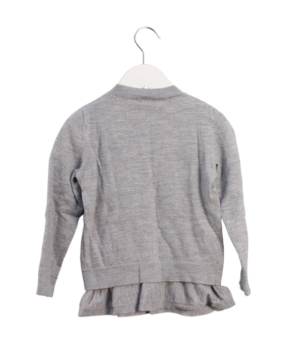 A Grey Knit Sweaters from COS in size 6T for girl. (Back View)