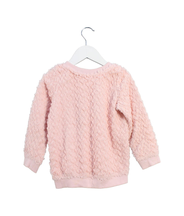 A Pink Crewneck Sweatshirts from Juicy Couture in size 4T for girl. (Back View)