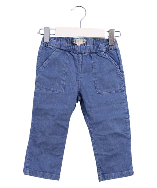 A Blue Casual Pants from Bonpoint in size 2T for girl. (Front View)