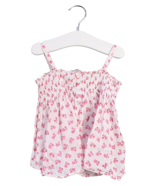 A Pink Sleeveless Tops from Bonpoint in size 2T for girl. (Front View)