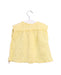 A Yellow Sleeveless Tops from Bonton in size 2T for girl. (Back View)