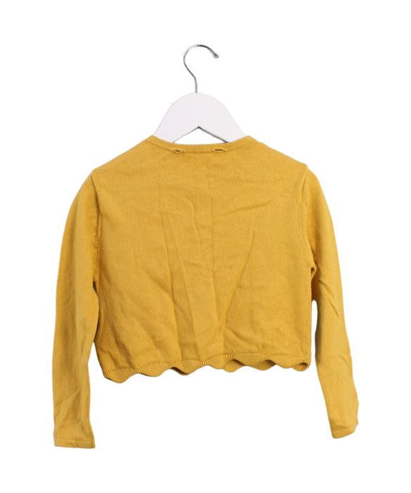 A Yellow Cardigans from Chloe in size 3T for girl. (Back View)