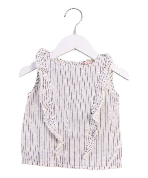 A Blue Sleeveless Tops from Bonpoint in size 3T for girl. (Front View)