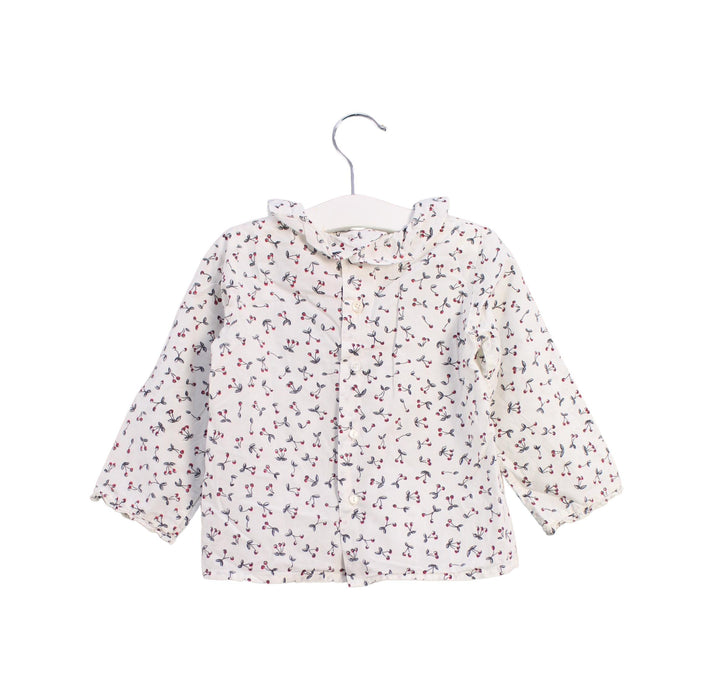 A White Long Sleeve Tops from Bonpoint in size 2T for girl. (Back View)