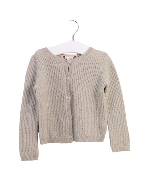 A Grey Cardigans from Bonpoint in size 2T for girl. (Front View)