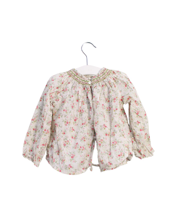 A Pink Long Sleeve Tops from Bonpoint in size 2T for girl. (Back View)