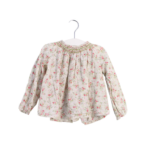 A Pink Long Sleeve Tops from Bonpoint in size 2T for girl. (Front View)