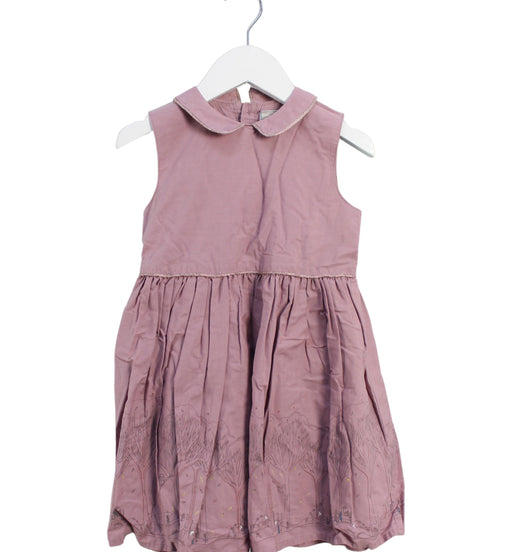 A Pink Sleeveless Dresses from Mamas & Papas in size 2T for girl. (Front View)
