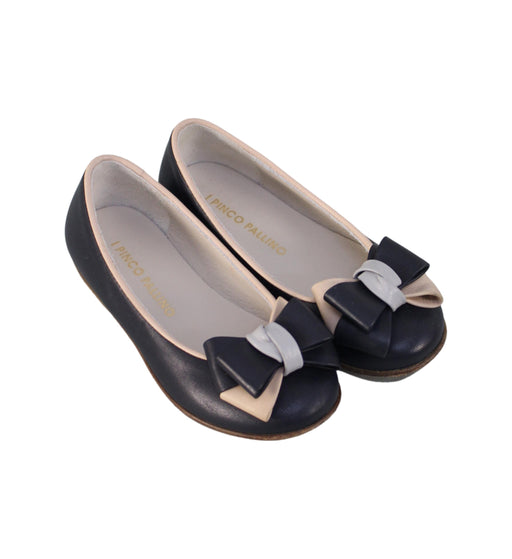 A Navy Flats from I Pinco Pallino in size 4T for girl. (Front View)