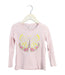 A Pink Long Sleeve Tops from Seed in size 4T for girl. (Front View)