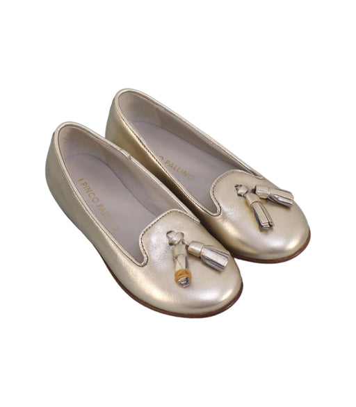 A Silver Flats from I Pinco Pallino in size 4T for girl. (Front View)