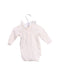 A White Long Sleeve Bodysuits from Bonpoint in size 0-3M for girl. (Back View)