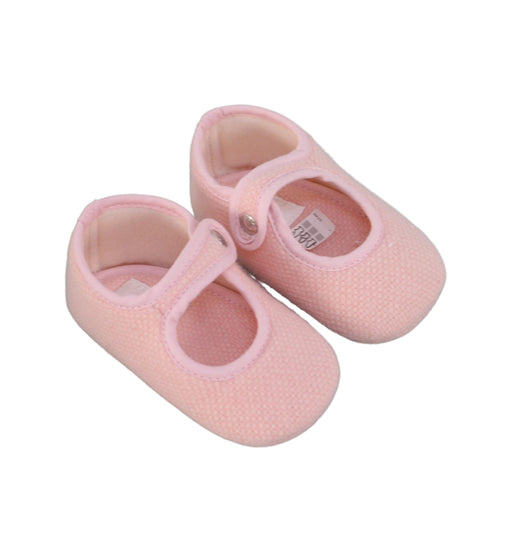 A Pink Flats from Hermès in size 12-18M for girl. (Front View)