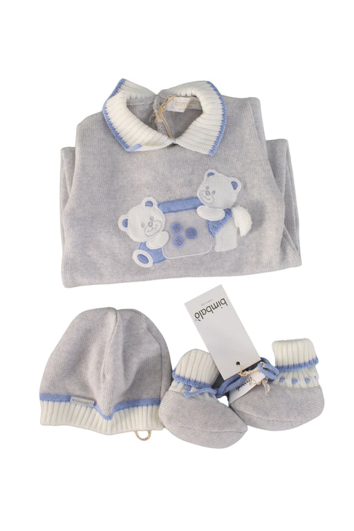 A Grey Gift Sets from bimbalò in size 0-3M for boy. (Front View)