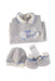 A Grey Gift Sets from bimbalò in size 0-3M for boy. (Front View)