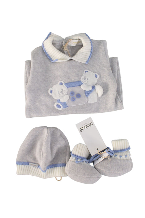 A Grey Gift Sets from bimbalò in size 0-3M for boy. (Front View)