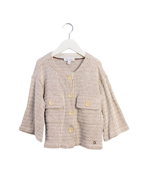 A Beige Cardigans from Massimo Dutti in size 7Y for girl. (Front View)