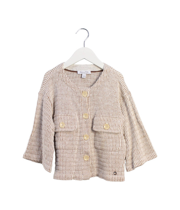 A Beige Cardigans from Massimo Dutti in size 7Y for girl. (Front View)