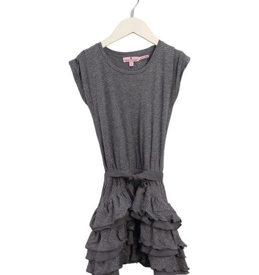 A Grey Sleeveless Dresses from Juicy Couture in size 5T for girl. (Front View)