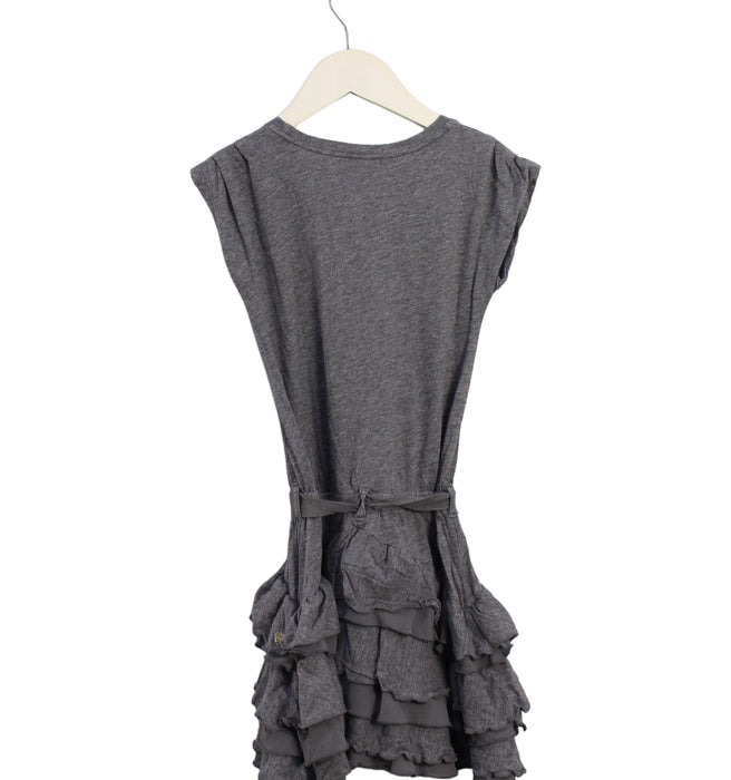 A Grey Sleeveless Dresses from Juicy Couture in size 5T for girl. (Back View)