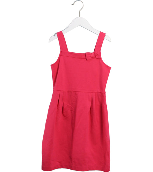 A Pink Sleeveless Dresses from Janie & Jack in size 8Y for girl. (Front View)