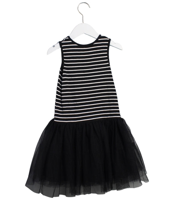 A Black Sleeveless Dresses from Pippa & Julie in size 6T for girl. (Back View)