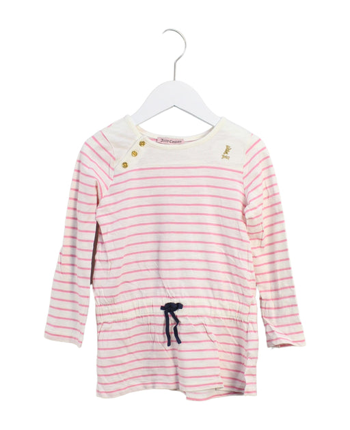 A Pink Long Sleeve Tops from Juicy Couture in size 5T for girl. (Front View)
