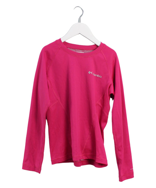 A Pink Long Sleeve Tops from Columbia in size 8Y for girl. (Front View)