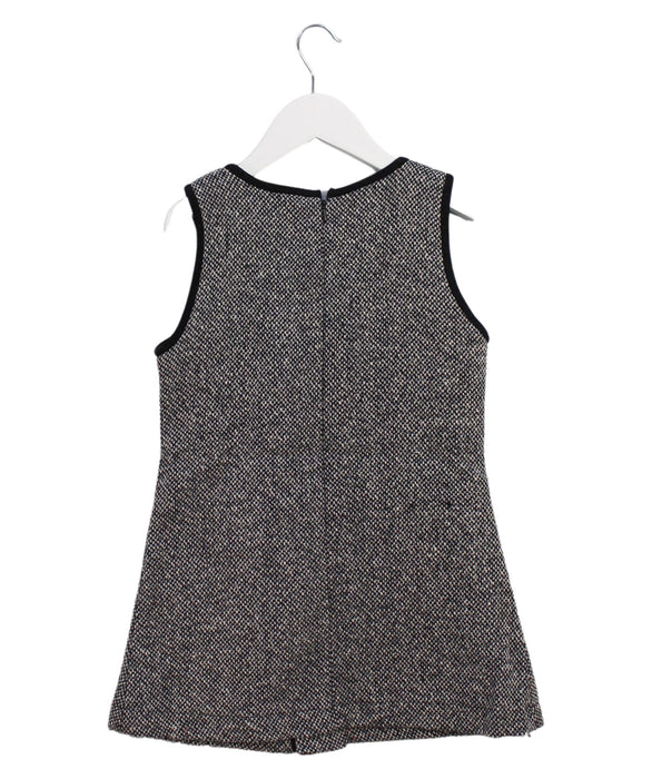 A Grey Sleeveless Dresses from ELLE in size 4T for girl. (Back View)