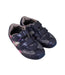 A Navy Sneakers from pediped in size 7Y for girl. (Front View)