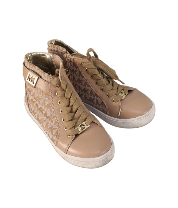 A Beige Sneakers from Michael Kors in size 6T for girl. (Front View)