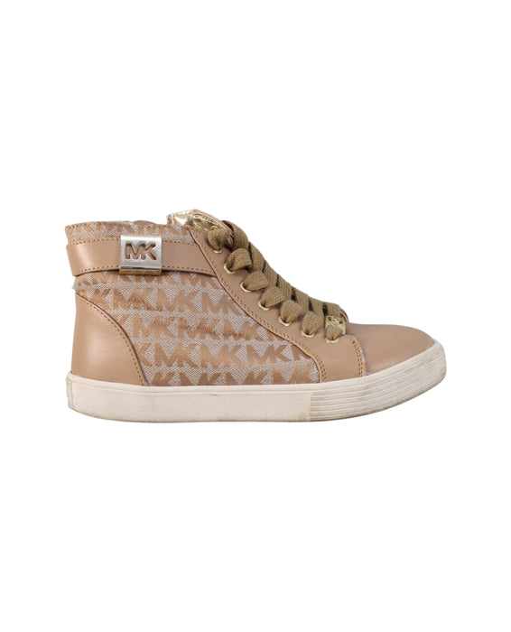 A Beige Sneakers from Michael Kors in size 6T for girl. (Back View)