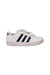 A White Sneakers from Adidas in size 4T for boy. (Back View)