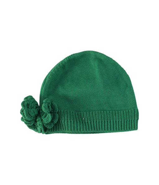 A Green Beanies from Seed in size O/S for girl. (Front View)
