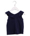 A Navy Sleeveless Tops from Janie & Jack in size 4T for girl. (Front View)