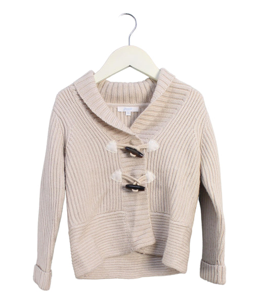 A Beige Knit Sweaters from Jacadi in size 4T for girl. (Front View)