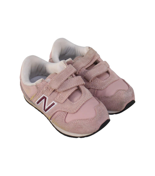 A Pink Sneakers from New Balance in size 3T for girl. (Front View)