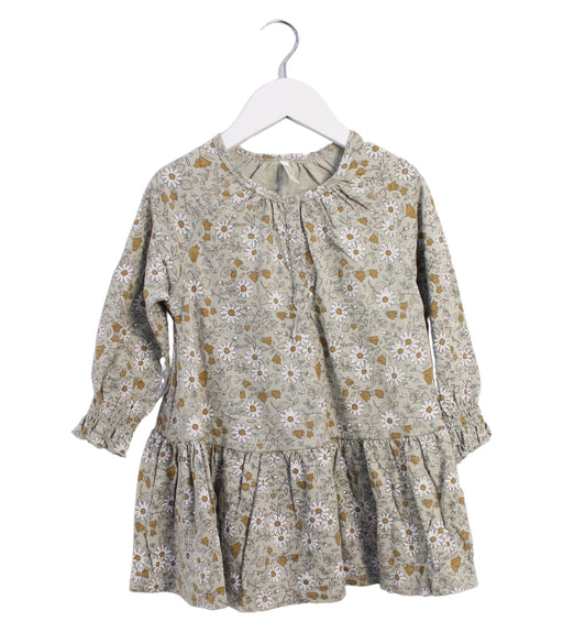 A Green Long Sleeve Dresses from Rylee + Cru in size 3T for girl. (Front View)