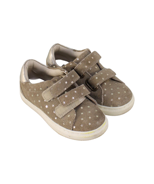 A Brown Sneakers from Bonton in size 3T for girl. (Front View)