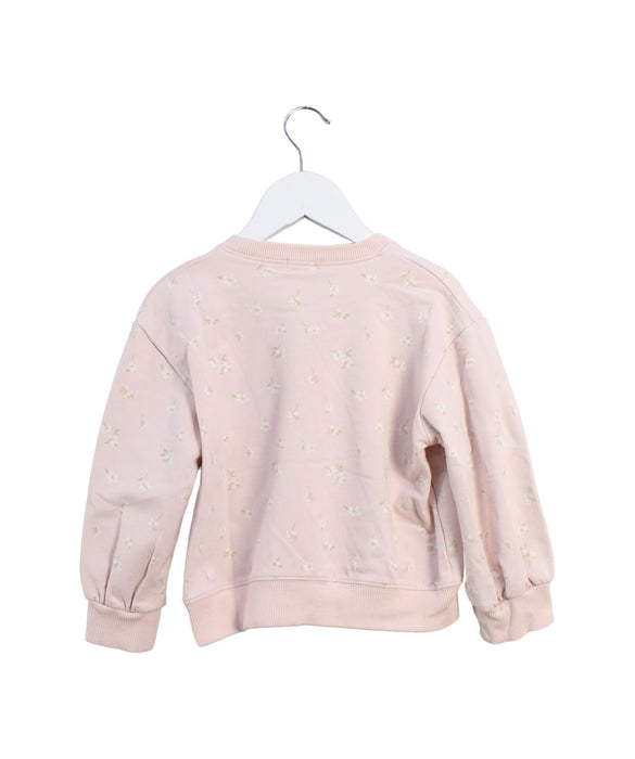 A Pink Crewneck Sweatshirts from Jamie Kay in size 4T for girl. (Back View)