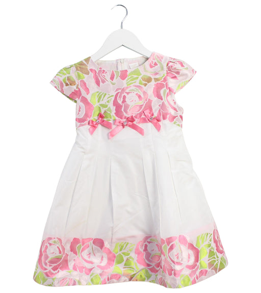 A Pink Short Sleeve Dresses from Chickeeduck in size 8Y for girl. (Front View)