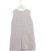 A Grey Sleeveless Dresses from Monnalisa in size 6T for girl. (Back View)