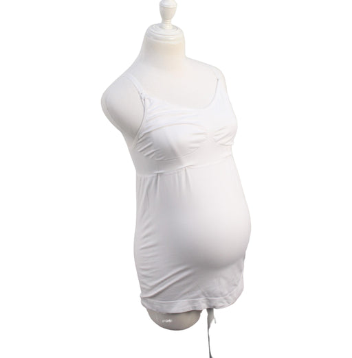 A White Nursing Tops from Jojo Maman Bébé in size M for maternity. (Front View)