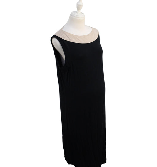 A Black Sleeveless Dresses from Sono Vaso in size L for maternity. (Front View)